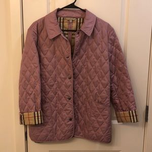 Burberry Quilted Purple Jacket